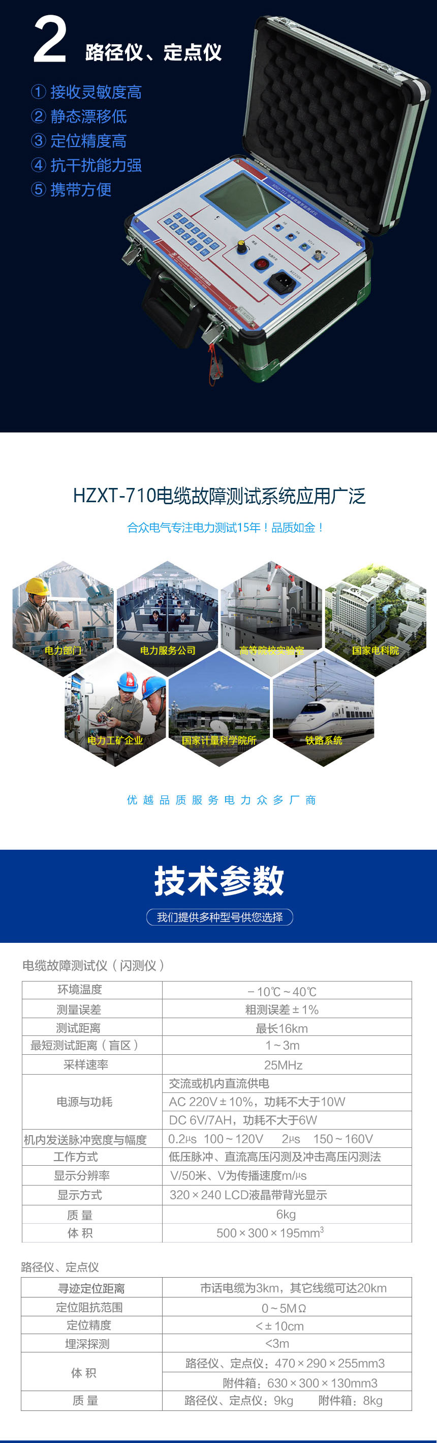 電纜故障測試系統，電纜故障測試儀